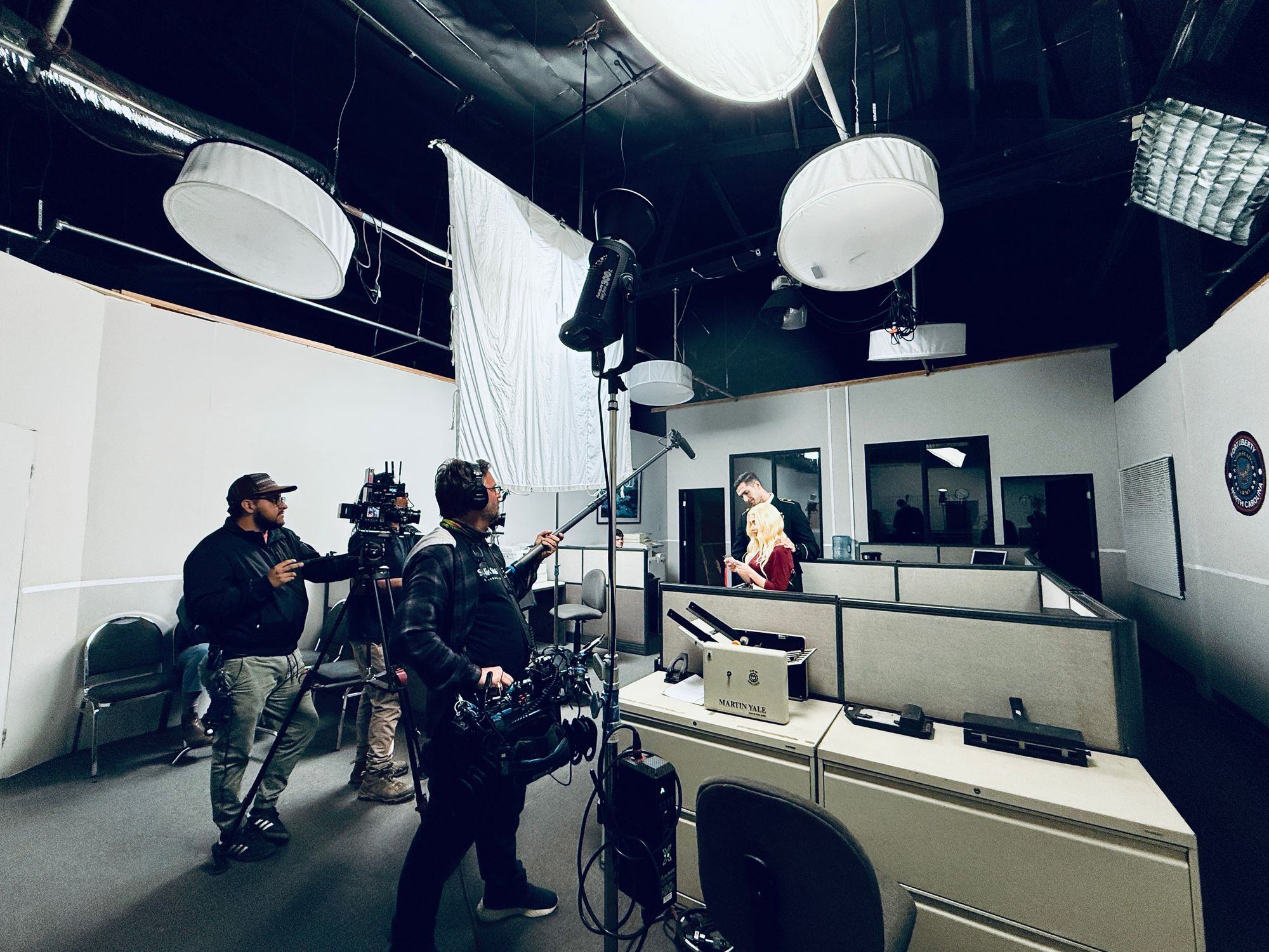 Trifecta Film Productions crew on location.